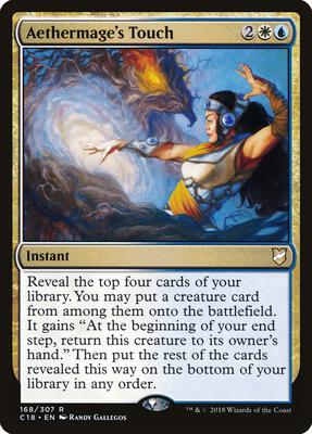 Aethermage's Touch card from Commander 2018