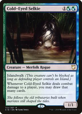 Cold-Eyed Selkie card from Commander 2018