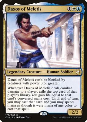 Daxos of Meletis card from Commander 2018