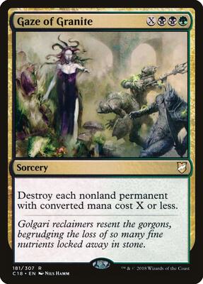 Gaze of Granite card from Commander 2018