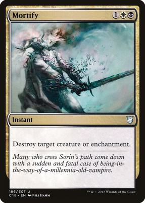 Mortify card from Commander 2018
