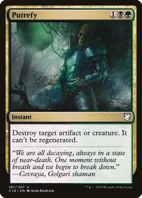 Putrefy card from Commander 2018
