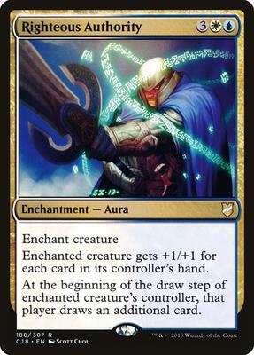 Righteous Authority card from Commander 2018