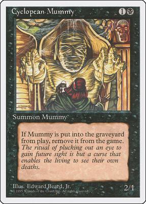 Cyclopean Mummy card from Fourth Edition