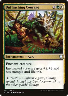 Unflinching Courage card from Commander 2018