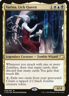Varina, Lich Queen card from Commander 2018