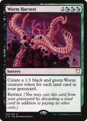 Worm Harvest card from Commander 2018