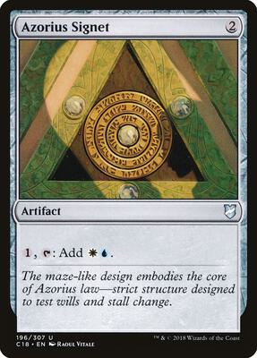 Azorius Signet card from Commander 2018