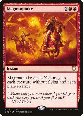 Magmaquake card from Commander 2018