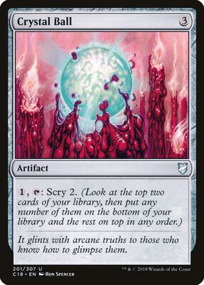 Crystal Ball card from Commander 2018
