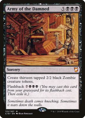 Army of the Damned card from Commander 2018