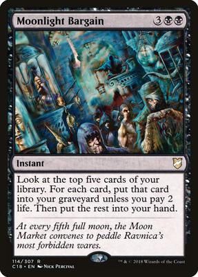 Moonlight Bargain card from Commander 2018