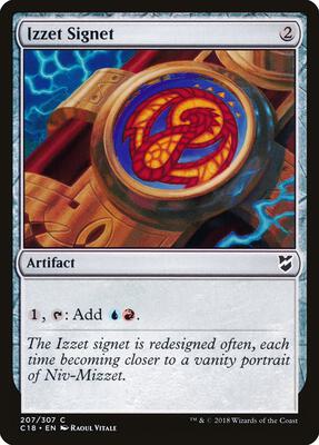 Izzet Signet card from Commander 2018