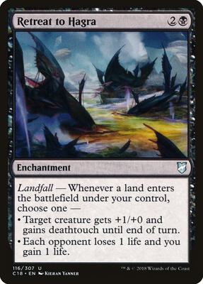 Retreat to Hagra card from Commander 2018