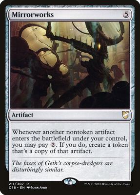 Mirrorworks card from Commander 2018