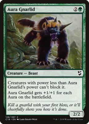 Aura Gnarlid card from Commander 2018