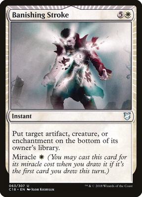 Banishing Stroke card from Commander 2018