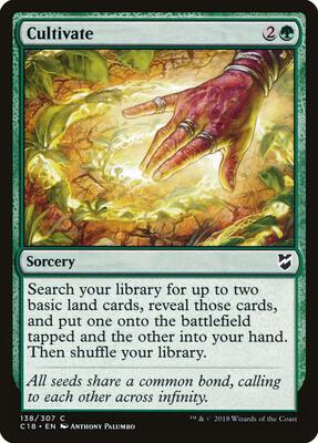 Cultivate card from Commander 2018