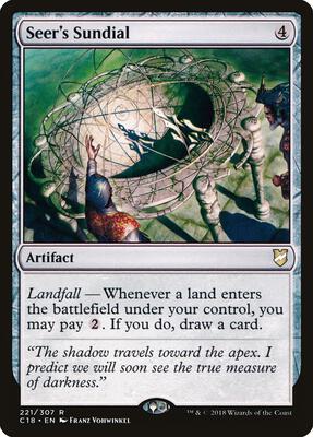 Seer's Sundial card from Commander 2018