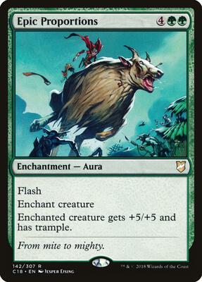 Epic Proportions card from Commander 2018