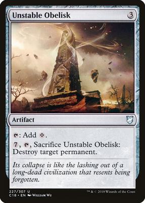 Unstable Obelisk card from Commander 2018