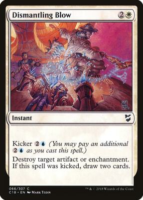 Dismantling Blow card from Commander 2018
