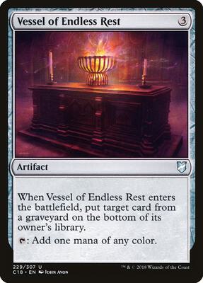 Vessel of Endless Rest card from Commander 2018