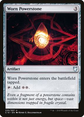 Worn Powerstone card from Commander 2018