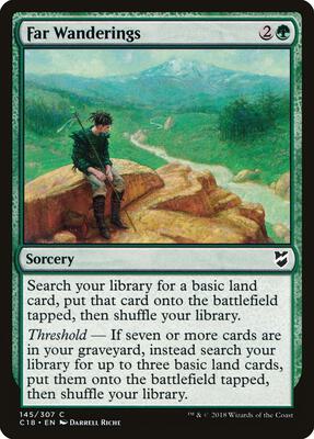 Far Wanderings card from Commander 2018