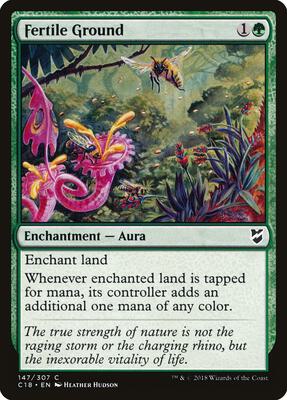 Fertile Ground card from Commander 2018