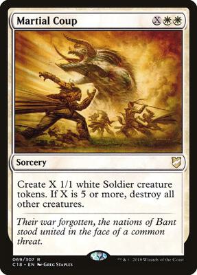 Martial Coup card from Commander 2018