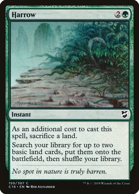 Harrow card from Commander 2018