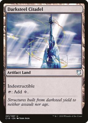 Darksteel Citadel card from Commander 2018