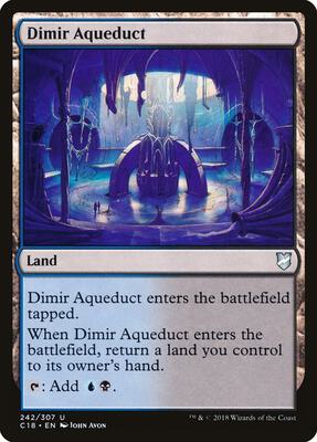 Dimir Aqueduct card from Commander 2018