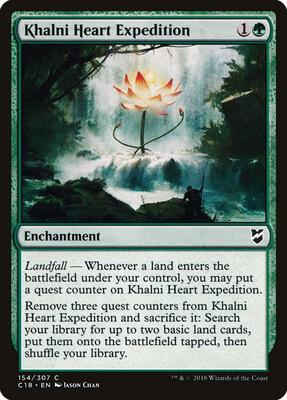 Khalni Heart Expedition card from Commander 2018