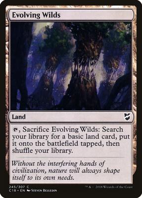 Evolving Wilds card from Commander 2018