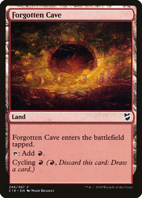 Forgotten Cave card from Commander 2018
