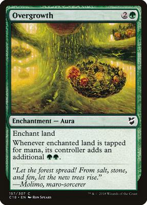 Overgrowth card from Commander 2018