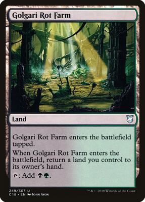 Golgari Rot Farm card from Commander 2018