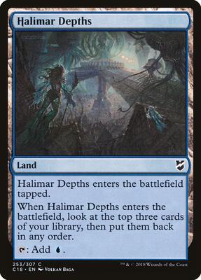 Halimar Depths card from Commander 2018