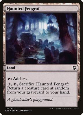 Haunted Fengraf card from Commander 2018