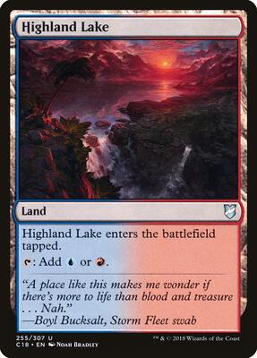 Highland Lake card from Commander 2018