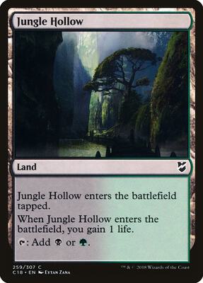 Jungle Hollow card from Commander 2018