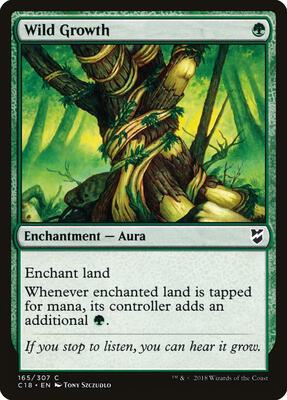 Wild Growth card from Commander 2018