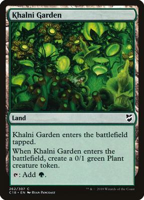 Khalni Garden card from Commander 2018
