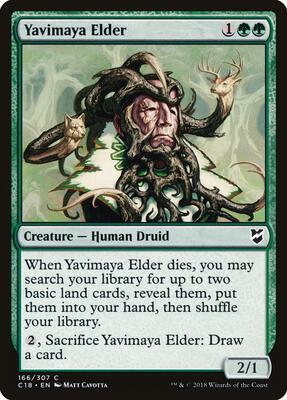 Yavimaya Elder card from Commander 2018