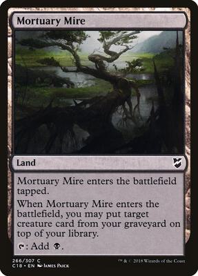 Mortuary Mire card from Commander 2018