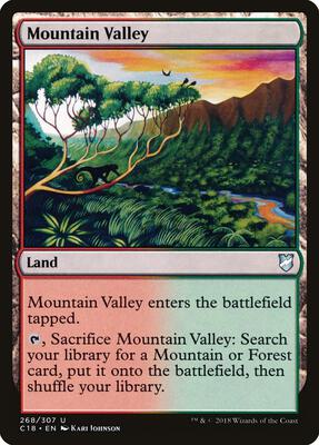 Mountain Valley card from Commander 2018