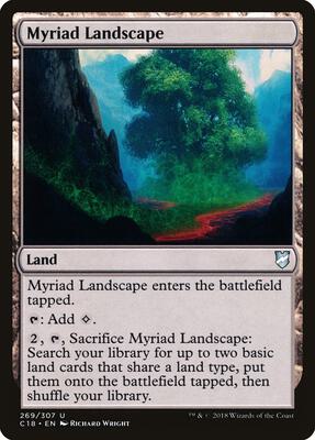 Myriad Landscape card from Commander 2018