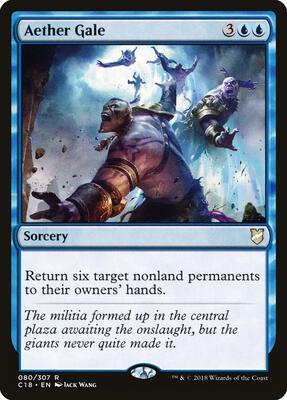 Aether Gale card from Commander 2018